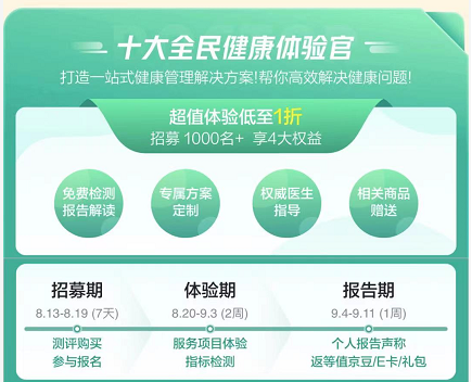京东健康“医疗服务月”活动开启，打造全场景健康管理新体验